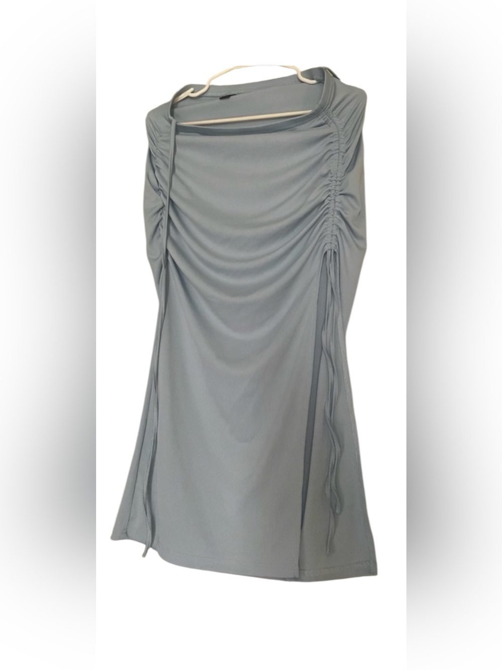 SHEIN Light Blue Ribbed Dress